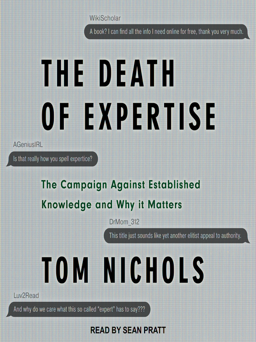Cover of The Death of Expertise